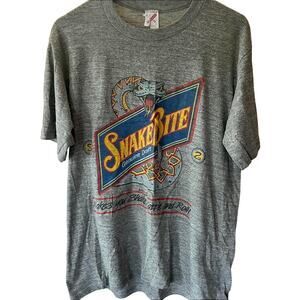 Vintage 80s Snake Bite Beer Single Stitch Shirt Adult XL